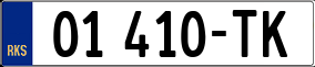 Trailer License Plate